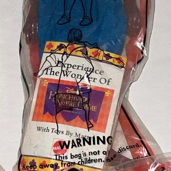 1996 set of4 BURGER KING HUNCHBACK OF NOTRE DAME plush figures New in package - Picture 7 of 12
